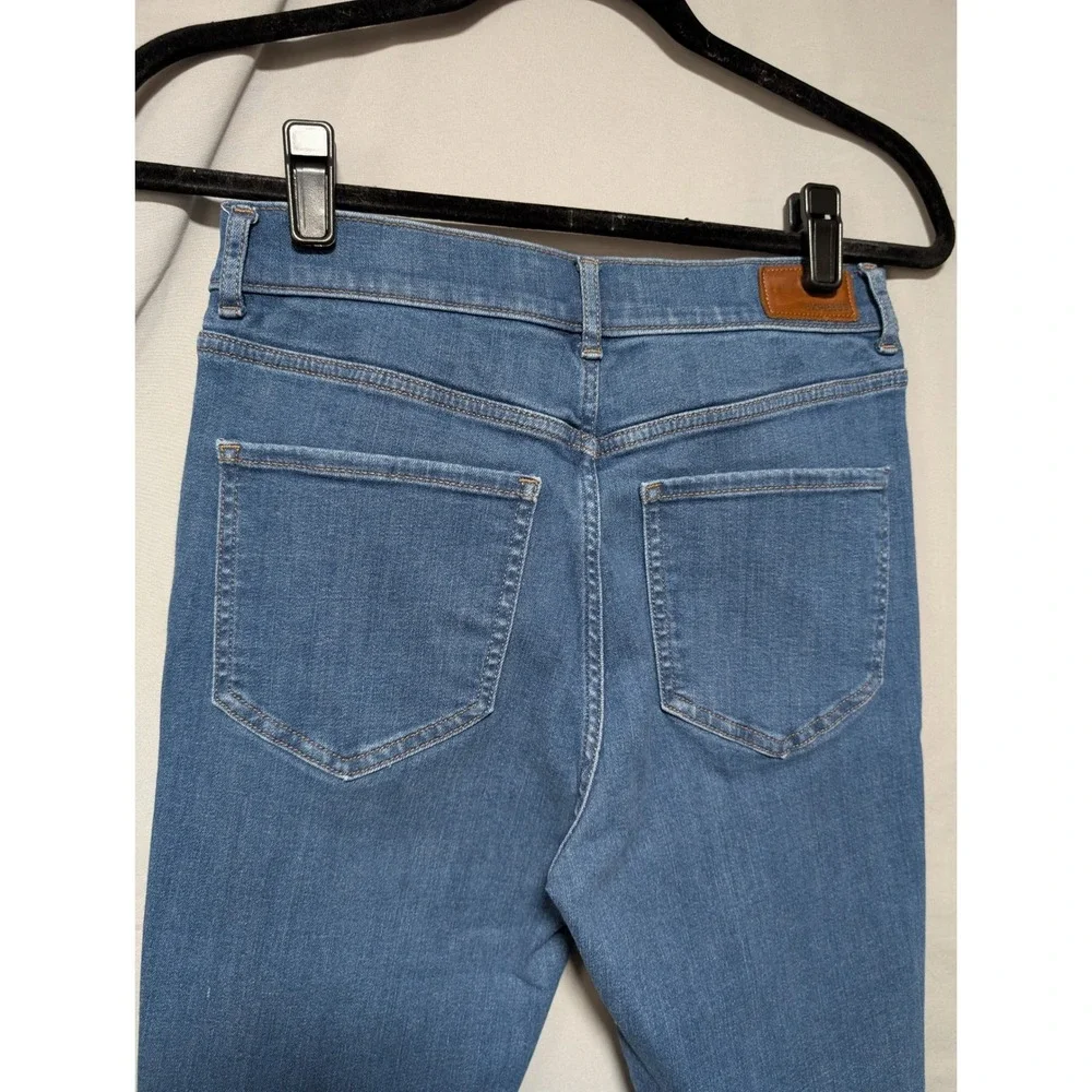 Express Women's Medium Wash High Rise Skinny Jeans‎ Stretch Denim Size 6